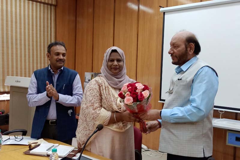 Syed Shahzadi visits MANUU campus