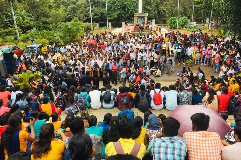 Saffronisation row hits Bangalore University as protests against Ganesha temple construction erupt