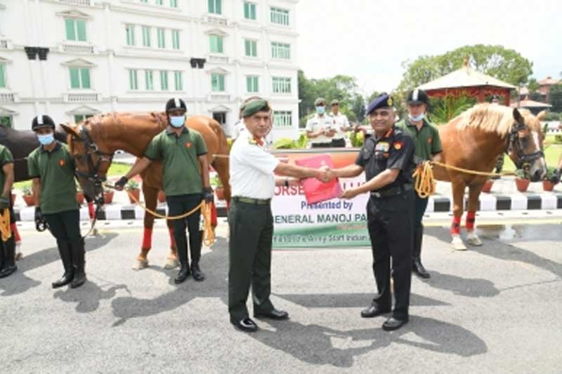 Indian COAS hands over non-lethal equipments to Nepali Army