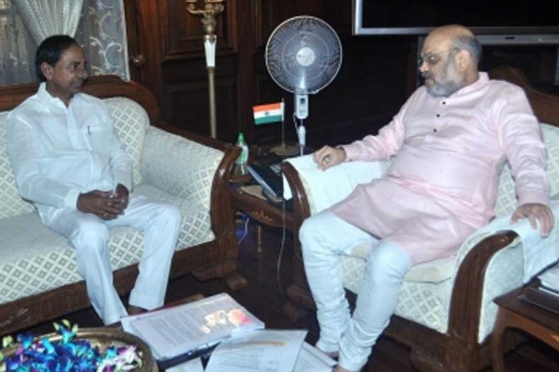 Liberation Vs Unity: KCR stays away from Amit Shah event