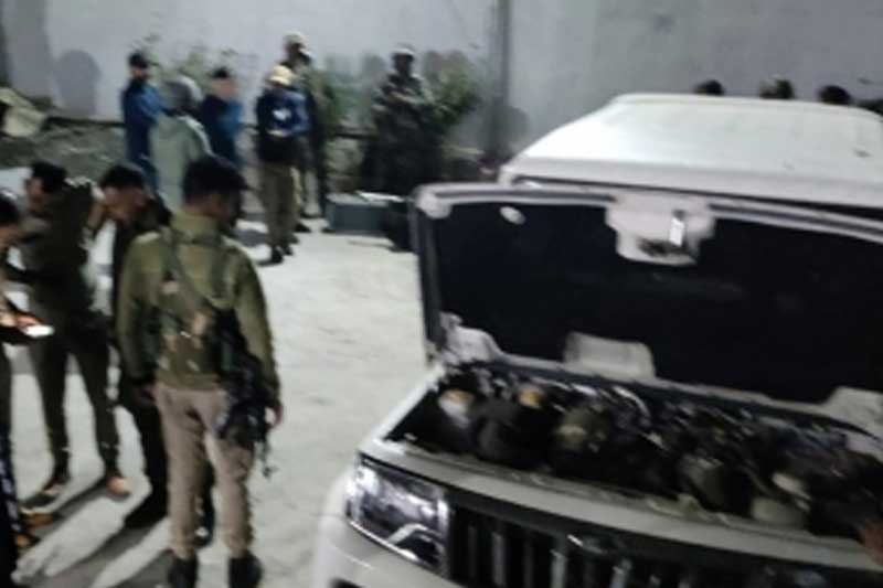 Explosion damages DDC member's vehicle in J&K's Poonch