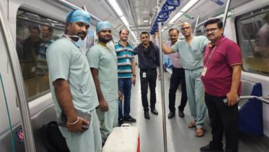 A beating heart transported in Hyderabad metro train to save a life
