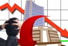 Indices end down, Sensex falls 953 points