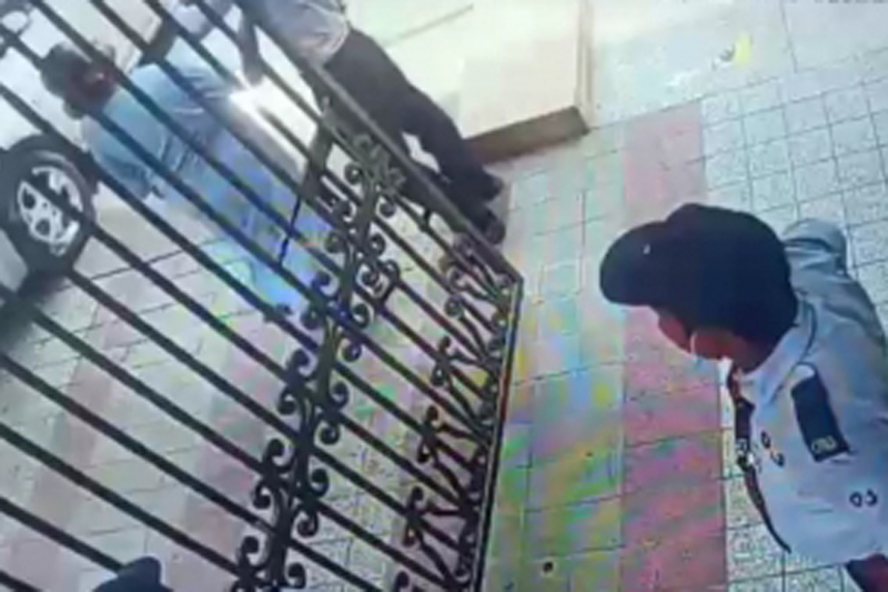 Woman slaps society guard in Noida, video goes viral