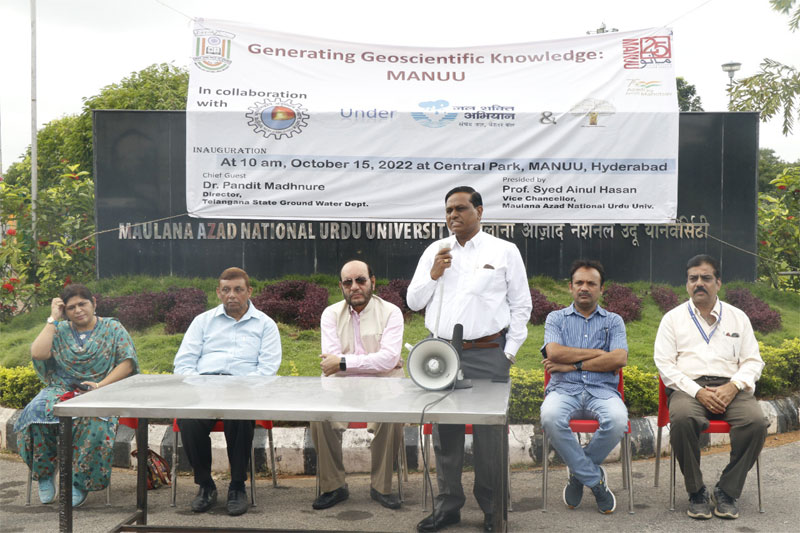 GEOPHYSICAL SURVEY INAUGURA Geophysical survey of MANUU campus by NGRI