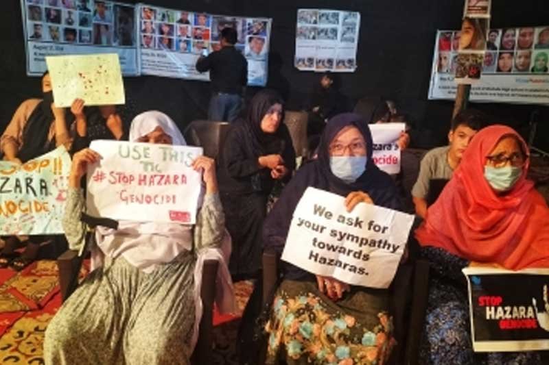 Shia Hazaras protest in Delhi against killings in Kabul