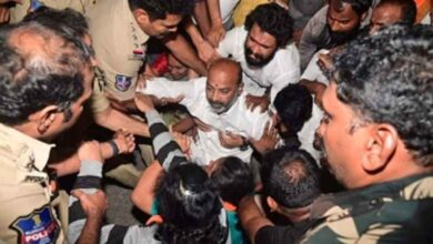 Telangana BJP president arrested on way to Munugode