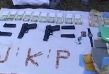 Arms, ammunition dropped by drone recovered in J&K's Samba