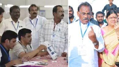 Munugode bypoll : TRS ahead over BJP after eight rounds of counting