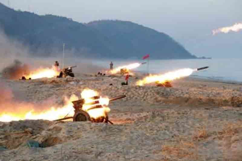 N.Korea orders artillery firing to protest live-fire drills