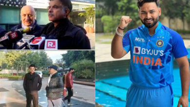 Anupam Kher, Anil Kapoor meet Rishabh Pant