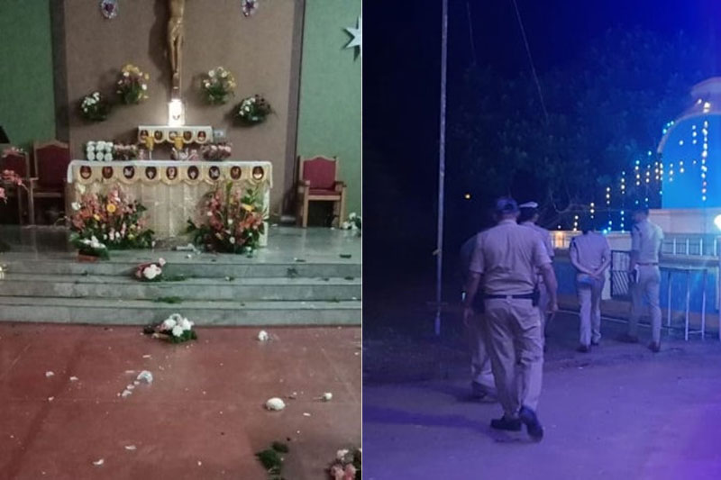 Baby Jesus statue vandalized, money robbed from church in K'taka