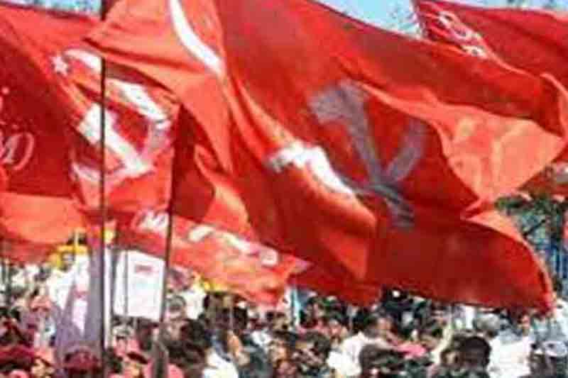 CPI march to Raj Bhavan in Hyderabad demanding abolition of governor's post