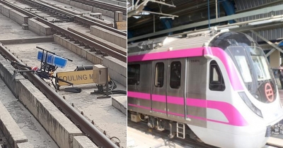 Drone falls on Delhi Metro track, disrupts service
