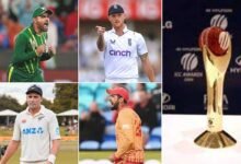 Azam, Stokes, Raza, and Southee named nominees for ICC Men's Cricketer of the Year 2022 award