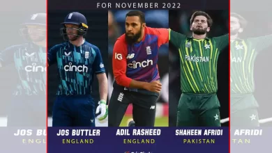 Buttler, Adil Rashid, Shaheen among nominees for ICC Player of the Month Award for November