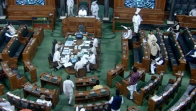 LS adjourned till 12 noon amid protests by Oppn