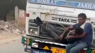 Man accused of stealing wheat bags tied to moving truck's bonnet in Punjab