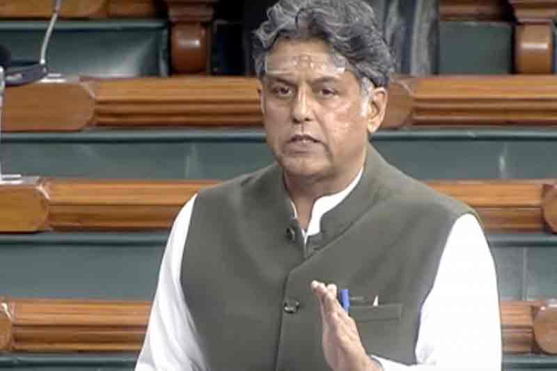 Manish Tewari gives adjournment notice in LS on face-off with judiciary