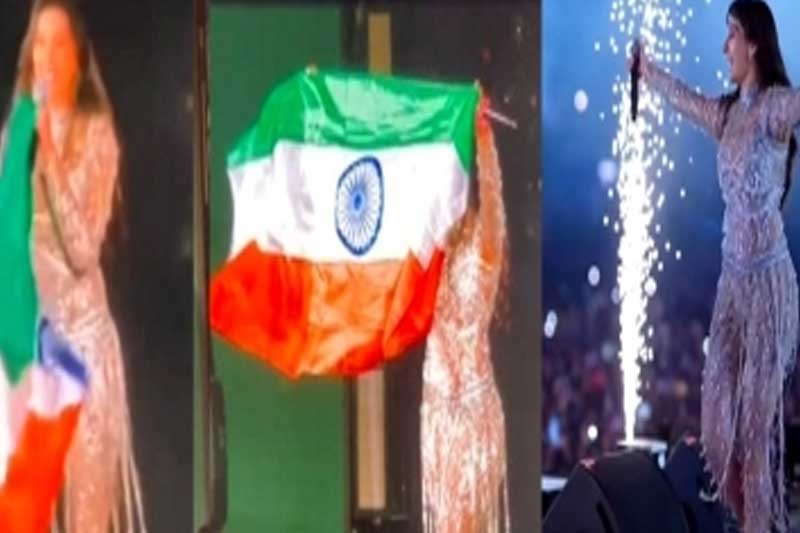 Nora Fatehi draws flak for holding Indian flag upside down at FIFA
