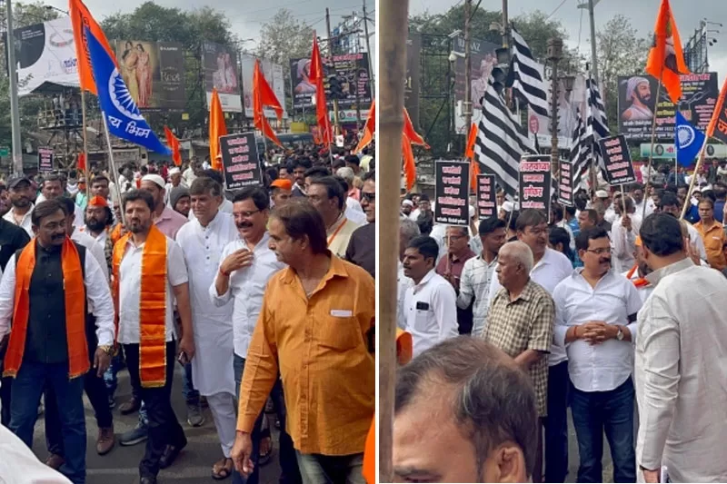 Pune shutdown: 80 groups, parties march to protest insults to Chhatrapati, others