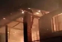 School building gutted in fire in Kashmir