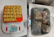 Gold valued at Rs 1.38 crore seized at Hyderabad airport