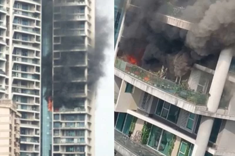Mumbai: Fire engulfs Parel skyscraper, many feared trapped