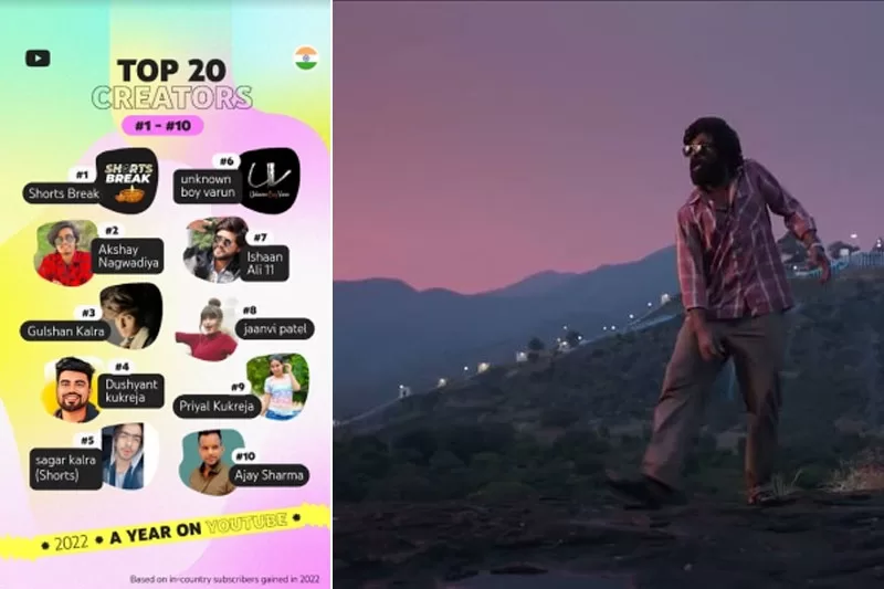 'Srivalli' is top music video, 'Shorts Break' top creator in India on YouTube