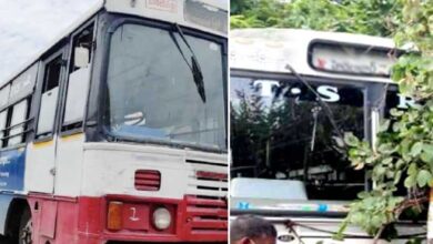 15 injured as bus goes off road near Hyderabad