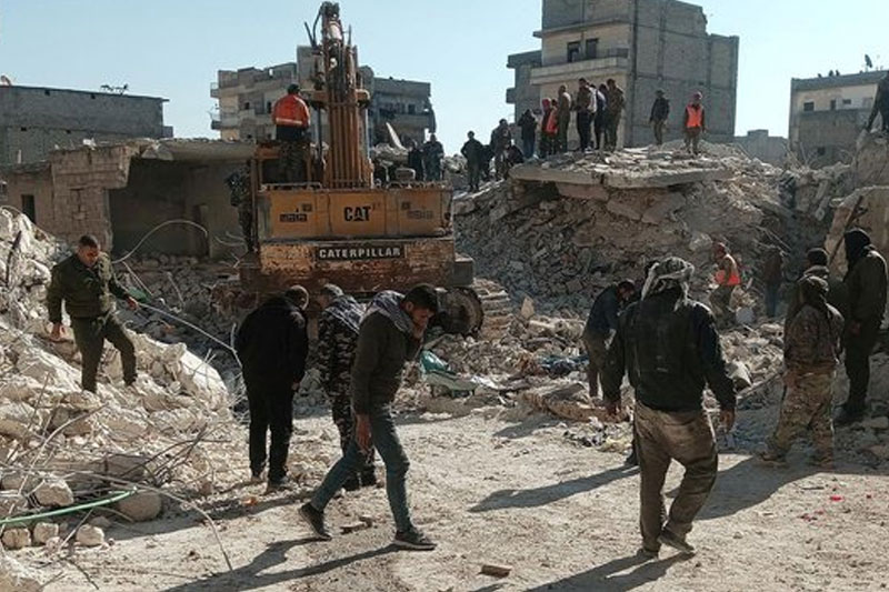 16 killed after building collapses in Syria