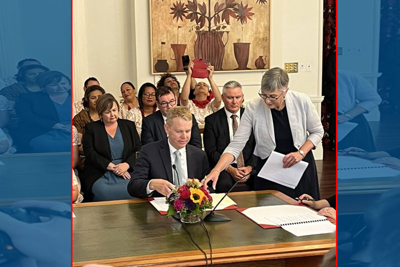 Chris Hipkins sworn in as New Zealand PM