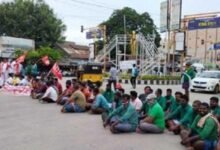 Farmers in Telangana continue protest over industrial zone