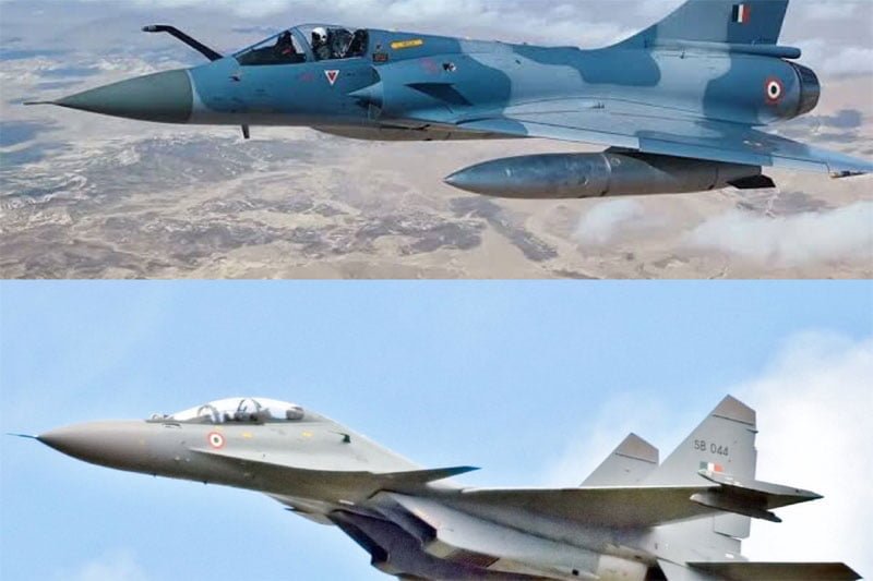 Two fighter jets crash in MP; 2 pilots safe, 3rd sustains 'fatal injuries': IAF (2nd Ld)