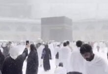 Video showing snowfall on Ka’aba is fake