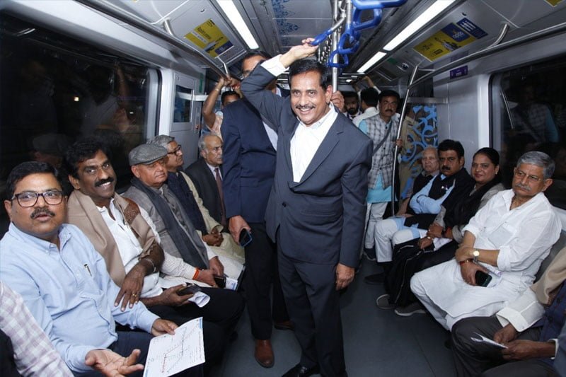 Parliamentary Standing Committee travels in Hyderabad Metro