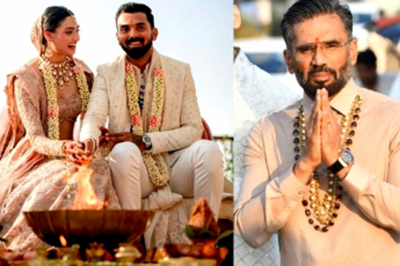 Suniel Shetty pens heartfelt note for Athiya Shetty, KL Rahul after their wedding