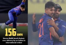 IND vs SL, 1st ODI: Umran clocks 156kph, betters own record to become fastest Indian bowler