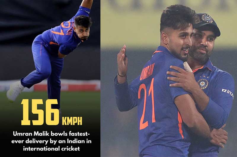IND vs SL, 1st ODI: Umran clocks 156kph, betters own record to become fastest Indian bowler