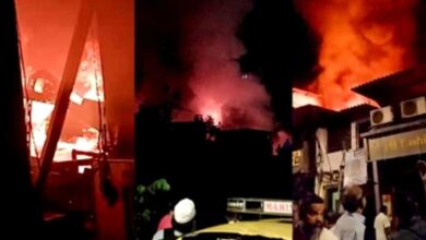 Mumbai: Massive fire rages through Dharavi shops, no casualties