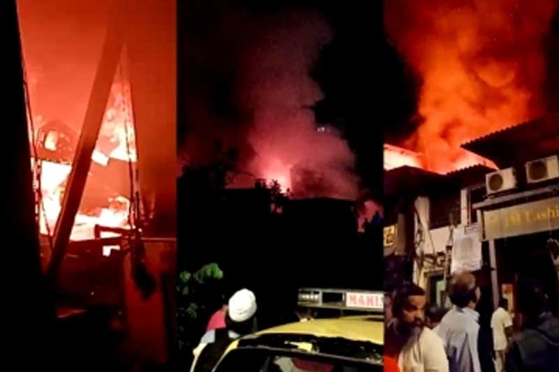 Mumbai: Massive fire rages through Dharavi shops, no casualties