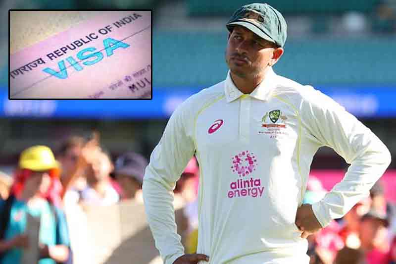 Usman Khawaja's India arrival delayed due to visa issues - The Munsif Daily  | Latest News India | World News | National and International Headlines