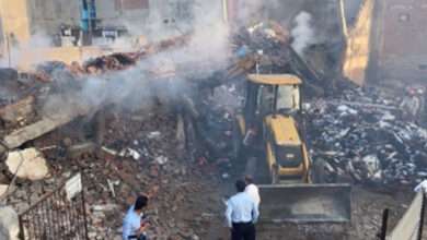 Building collapses in Delhi's Badarpur after fire breaks out