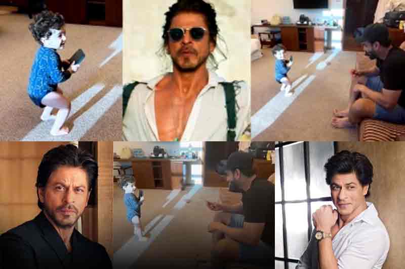 SRK praises 'chota Pathaan' as he dances to 'Jhoome Jo Pathaan'