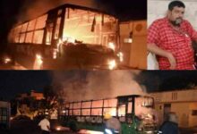 Conductor burnt alive as state owned bus gutted in fire in B'luru