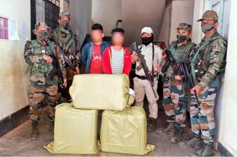 Drugs worth Rs 55.86 cr smuggled from Myanmar seized in Manipur