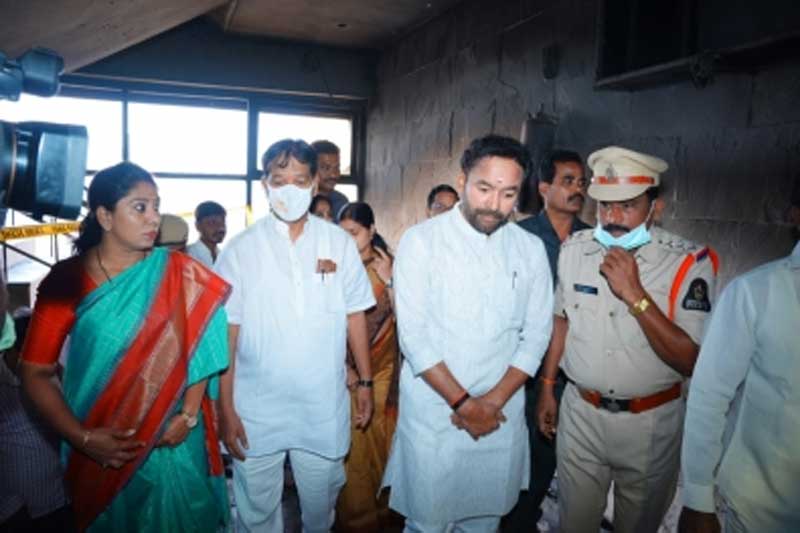 Fire kishan reddy 2 1 Take action against those responsible for fire accidents: Kishan Reddy