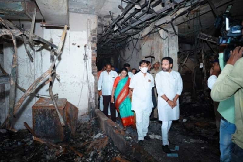 Fire kishan reddy Take action against those responsible for fire accidents: Kishan Reddy