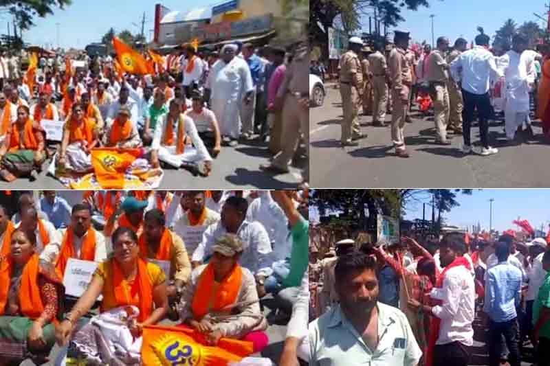 Protest against Quran recitation in K'taka district; Hindu activists lathi-charged