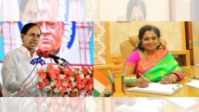 Telangana CM, Guv greet people on Holi